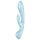Satisfyer Triple Oh - ladattava, varrellinen klitoriskiihotin (sininen)