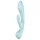 Satisfyer Triple Oh - ladattava, klitorishaaralla varustettu vibraattori (sininen)