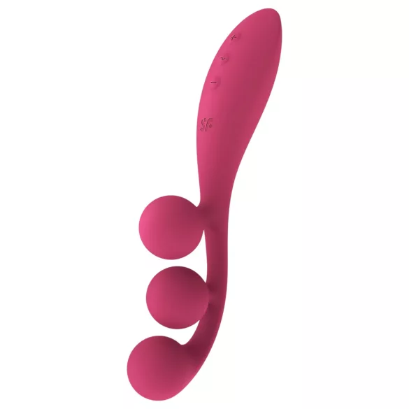 Satisfyer Tri Ball 1 - ladattava, monitoimivibraattori (punainen)