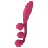Satisfyer Tri Ball 1 - ladattava, monitoimivibraattori (punainen)