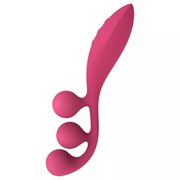 Satisfyer Tri Ball 1 - ladattava, monitoimivibraattori (punainen)