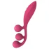 Satisfyer Tri Ball 1 - ladattava, monitoimivibraattori (punainen)
