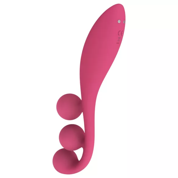 Satisfyer Tri Ball 1 - ladattava, monitoimivibraattori (punainen)