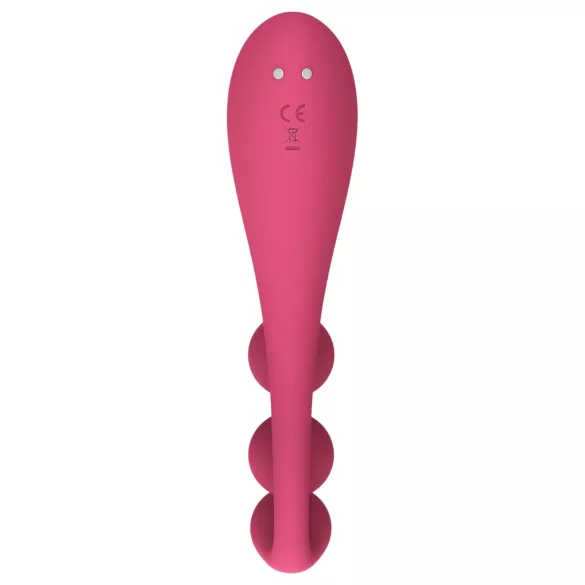 Satisfyer Tri Ball 1 - ladattava, monitoimivibraattori (punainen)