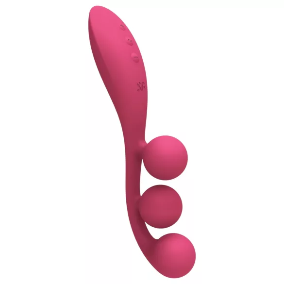 Satisfyer Tri Ball 1 - ladattava, monitoimivibraattori (punainen)