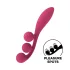 Satisfyer Tri Ball 1 - ladattava, monitoimivibraattori (punainen)