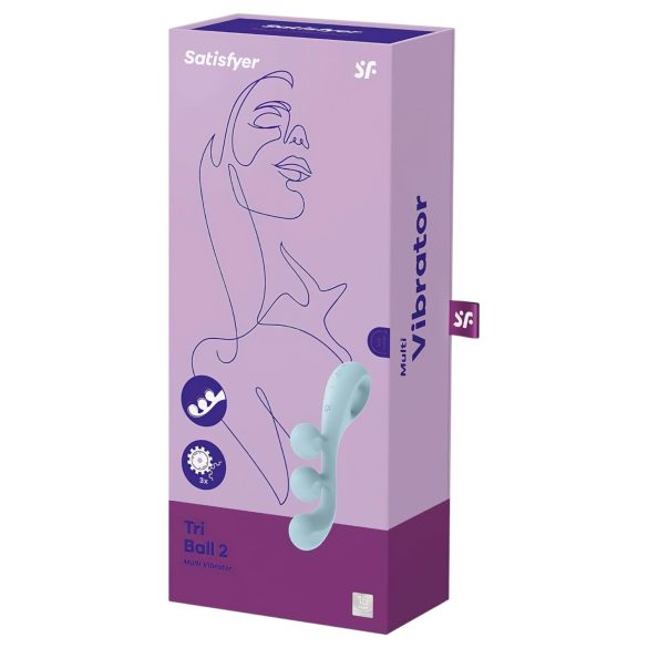 Satisfyer Tri Ball 2 - monitoimivibraattori - mintunvihreä