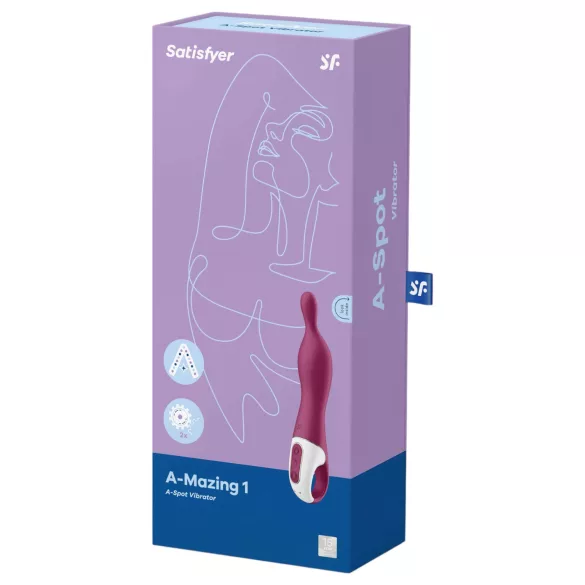 Satisfyer A-Mazing 1 - ladattava A-piste vibraattori - punainen