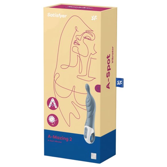 Satisfyer A-Mazing 2 - ladattava A-pisteen vibraattori (harmaa)