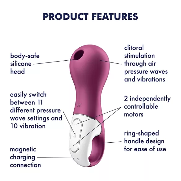 Satisfyer Lucky Libra - klitoriskiihotin ilmateknologia - violetti