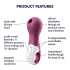 Satisfyer Lucky Libra - klitoriskiihotin ilmateknologia - violetti
