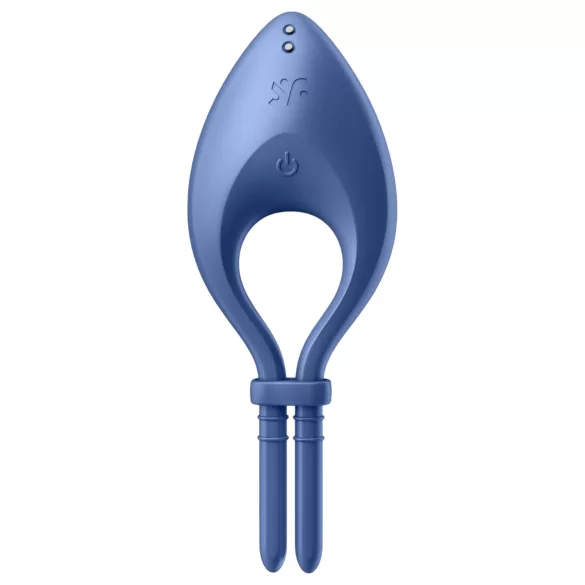 Satisfyer Bullseye - Sovelluksella ohjattava värisevä penisrengas miehille (sininen)