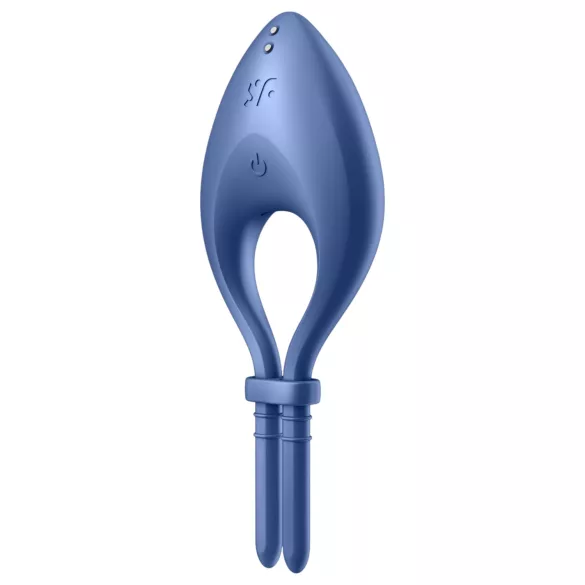Satisfyer Bullseye - Sovelluksella ohjattava värisevä penisrengas miehille (sininen)