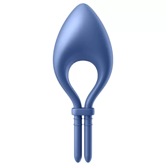 Satisfyer Bullseye - Sovelluksella ohjattava värisevä penisrengas miehille (sininen)