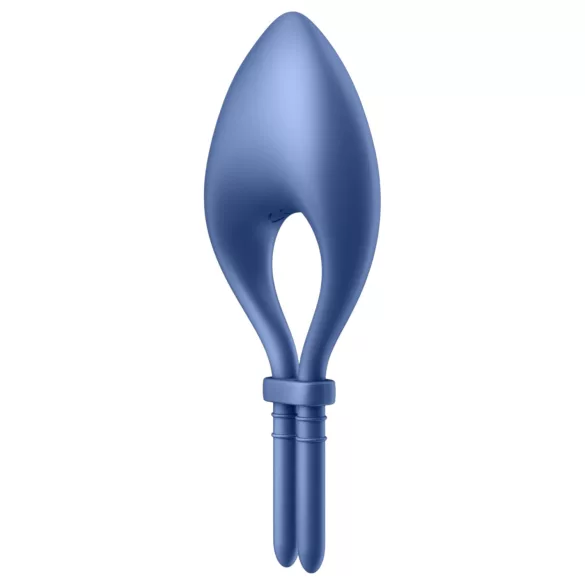 Satisfyer Bullseye - Sovelluksella ohjattava värisevä penisrengas miehille (sininen)