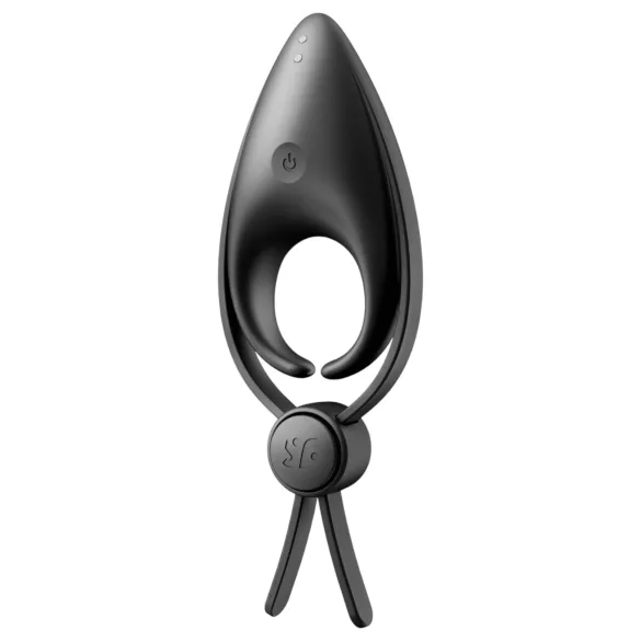 Satisfyer Sniper - vibraattori penisrengas - ladattava - musta