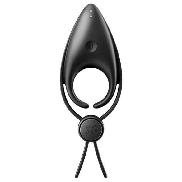 Satisfyer Sniper - vibraattori penisrengas - ladattava - musta