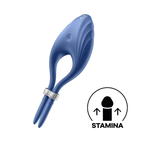 Satisfyer Duelist - vibraattoripenisrengas - ladattava - sininen