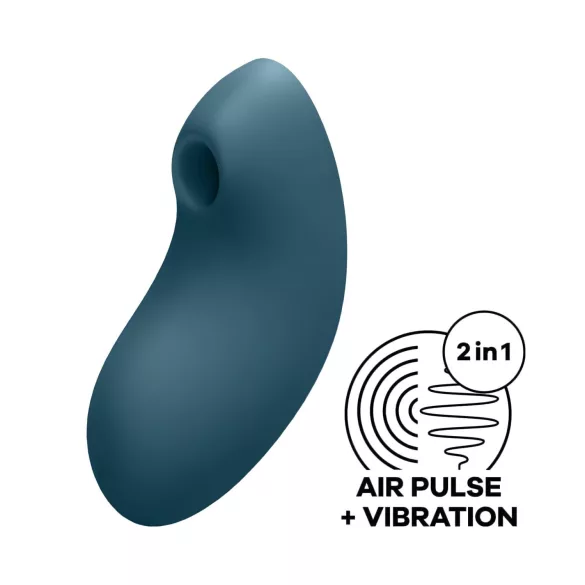 Satisfyer Vulva Lover 2 - klitoriskiihotin - ilmapulssi - ladattava - sininen