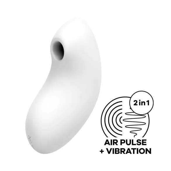 Satisfyer Vulva Lover 2 - klitoriskiihotin ilmapulssi - valkoinen
