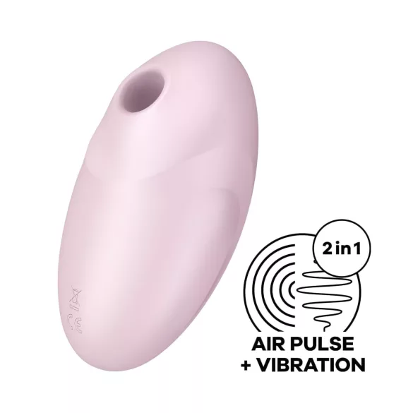 Satisfyer Vulva Lover 3 - Akku­käyttöinen, ilmataajuuksilla toimiva klitoriskiihotin (vaaleanpunainen)
