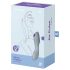 Satisfyer Curvy Trinity 3 - ilma-aaltoinen 2-in-1 vibraattori (harmaa)