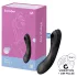 Satisfyer Curvy Trinity 4 - ilmalla toimiva 2-in-1-vibraattori (musta)