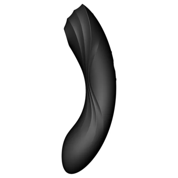 Satisfyer Curvy Trinity 4 - ilmalla toimiva 2-in-1-vibraattori (musta)
