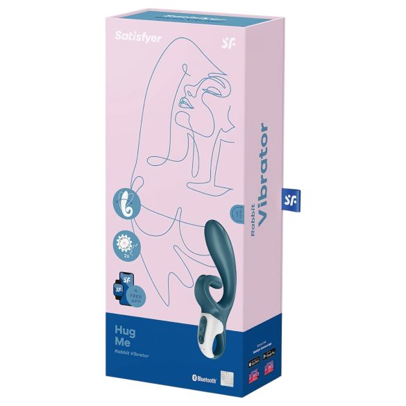 Satisfyer Hug Me - älykäs klitorisvibraattori haarukka - sininen