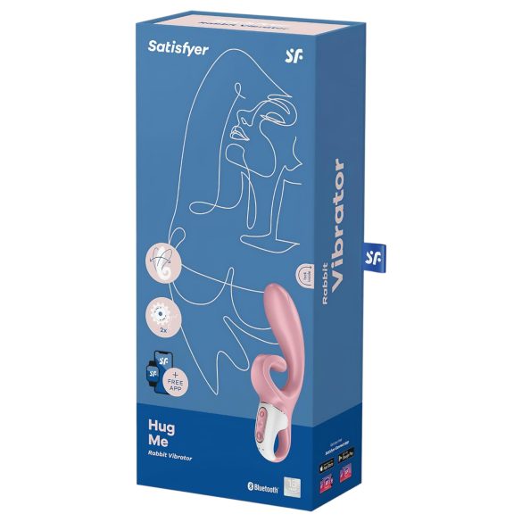 Satisfyer Hug Me - klitoriskiihotin ja vibraattori - pinkki
