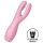 Satisfyer Threesome 3 - ladattava klitoriskiihotin (vaaleanpunainen)