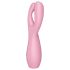 Satisfyer Threesome 3 - ladattava klitoriskiihotin (vaaleanpunainen)