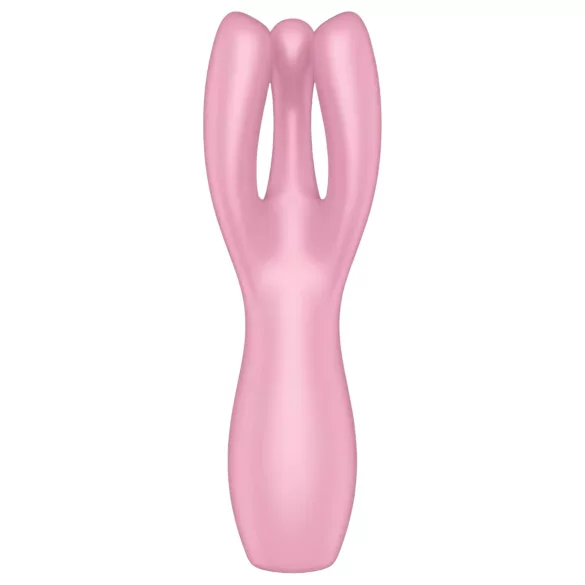 Satisfyer Threesome 3 - klitoriskiihotin vibraattori - ladattava - pinkki
