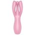 Satisfyer Threesome 3 - ladattava klitoriskiihotin (vaaleanpunainen)