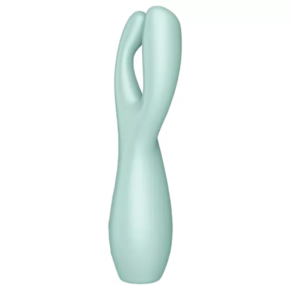 Satisfyer Threesome 3 - ladattava klitoriskiihotin (minttu)