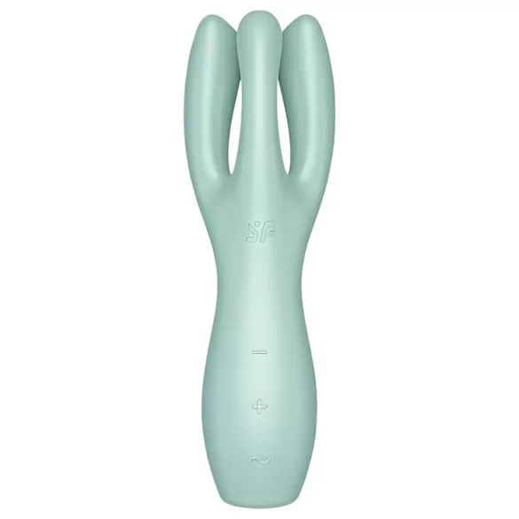 Satisfyer Threesome 3 - ladattava klitoriskiihotin (minttu)