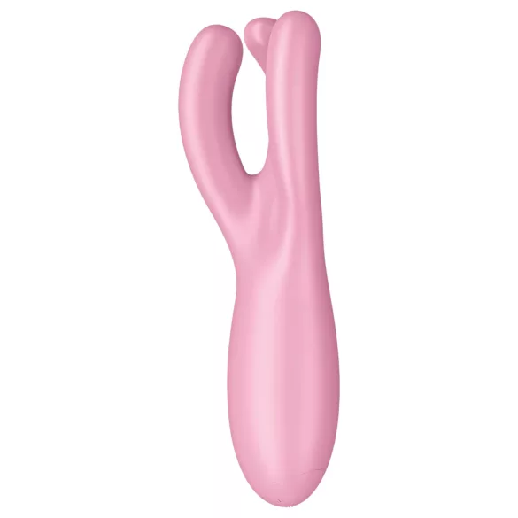 Satisfyer Threesome 4 - Sovelluksella ohjattava klitoriskiihotin (pinkki)