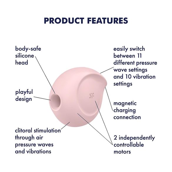 Satisfyer Sugar Rush - klitoriskiihotin ilmanpaineaalloilla - pinkki