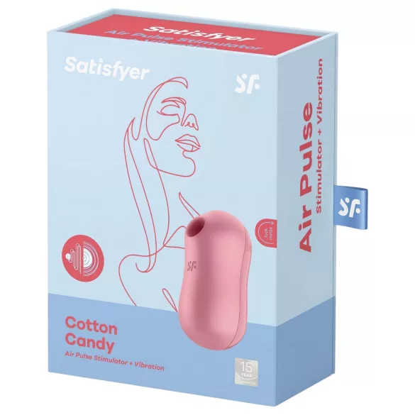 Satisfyer Cotton Candy - klitoriskiihotin paineaalto - koralli