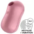 Satisfyer Cotton Candy - klitoriskiihotin paineaalto - koralli