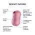 Satisfyer Cotton Candy - klitoriskiihotin paineaalto - koralli