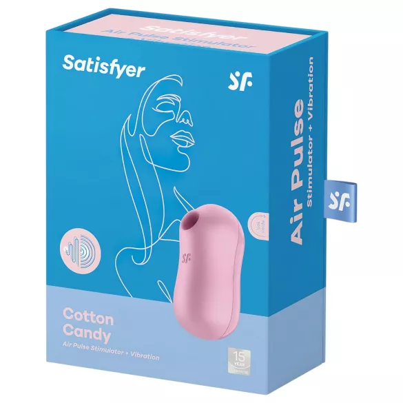 Satisfyer Cotton Candy - klitoriskiihotin - ladattava - lila