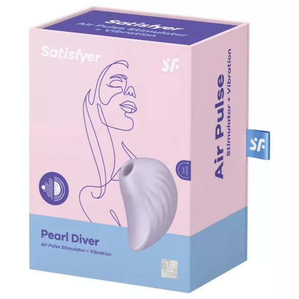 Satisfyer Pearl Diver - klitoriskiihotin alipaineella - violetti