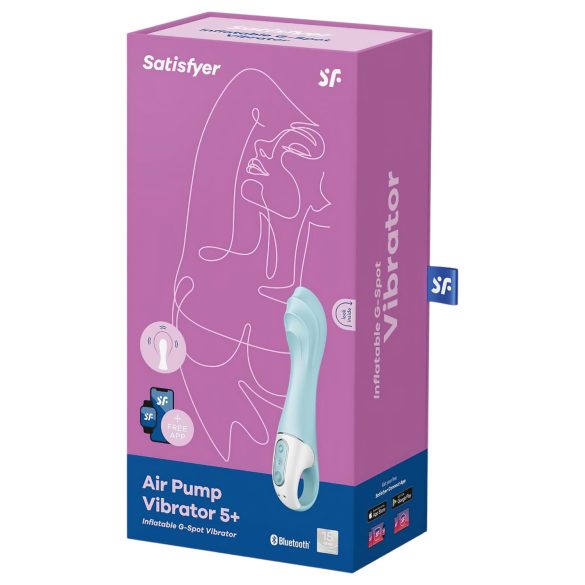 Satisfyer - älykkäästi pumpattava vibraattori - sininen