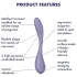 Satisfyer G-Spot Flex 5 - Sovelluksella ohjattava G-pistevibraattori (liila)