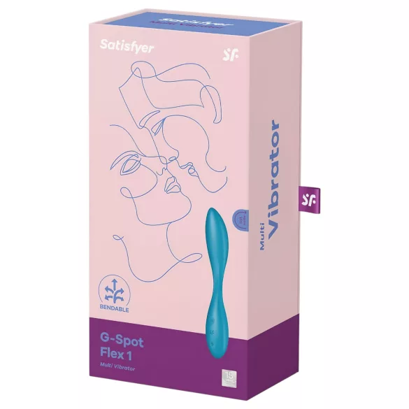 Satisfyer G-spot Flex 1 - ladattava, vedenpitävä G-pistevibraattori (vihreä)