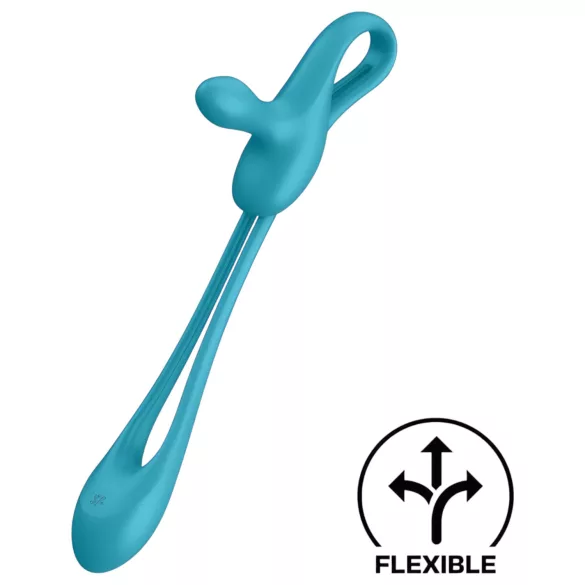 Satisfyer - anustappi ja penisrengas vibraattorilla - ladattava, sininen