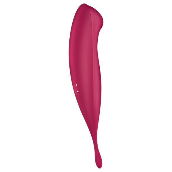 Satisfyer Twirling Pro - klitoriskiihotin ja vibraattori 2in1 - punainen