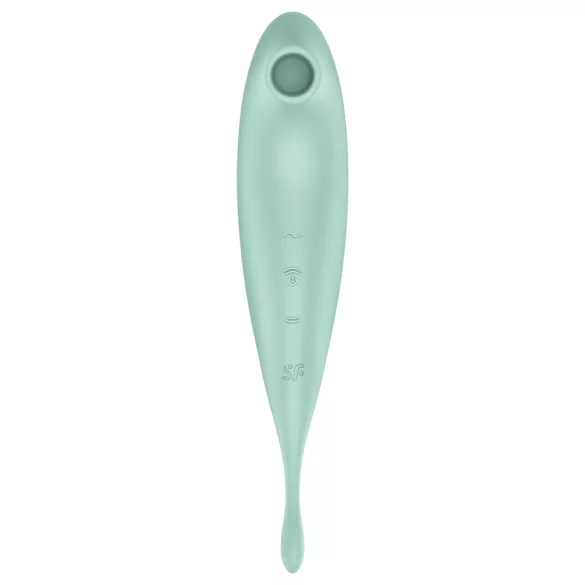 Satisfyer Twirling Pro - klitoriskiihotin ja vibraattori - mintunvihreä