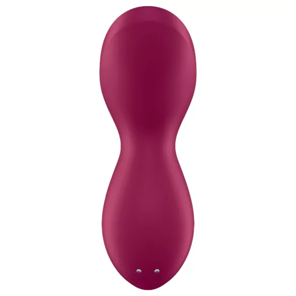 Satisfyer Exciterrr - pyörivillä helmillä varustettu klitoriskiihotin (punainen)
